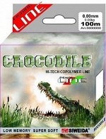 Леска SWD &quot;Crocodile&quot; 100м 0,2 (4,10кг) прозрачная