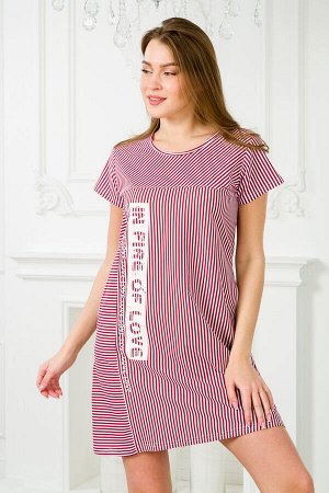 Туника женская из кулирки Флоренция бордо