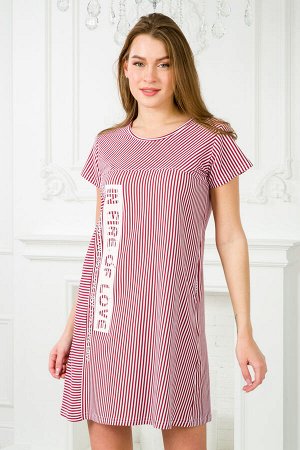 Туника женская из кулирки Флоренция бордо