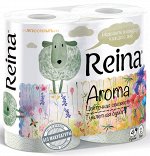 Туалетная бумага Reina Aroma Цветочная свежесть, 4 шт/уп