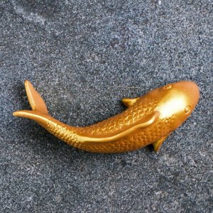 Подвесной декор "Рыбка" золото, 16х5см