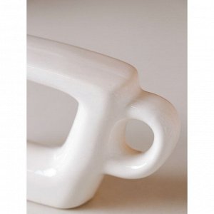 Ваза керамическая "Чашка", настольная, белая, 7 см