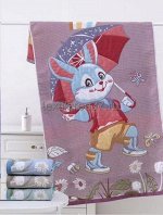 Полотенце &quot; Год Кролика стежка&quot; 25*50 (лен+хлопок) вид 4
