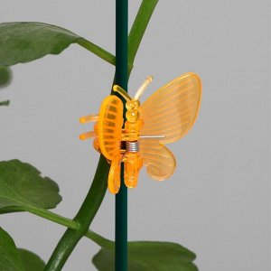 Клипса для растений,  набор 10 шт "Бабочка", МИКС