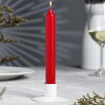 Свеча столовая ароматическая &quot;Бархатная Роза&quot;, 17х2 см, 40р