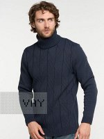 Свитер мужской 5232-12256   8200048 т.джинс