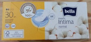 Ежедневные ультратонкие женские прокладки Bella Panty Intima (normal) 30 шт в упак
