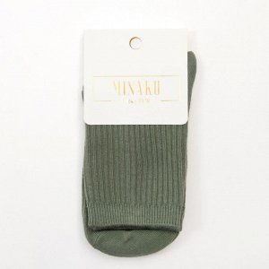 Носки детские MINAKU, цв. темно-зеленый, 5-8 л (р-р 29-31, )