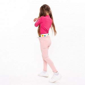 Брюки для девочки, цвет розовый, рост 146 см