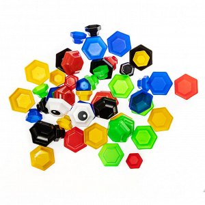 Мозаика для самых маленьких Baby Toys "Божья коровка" d25, d40/5 цв (52 эл)