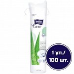 Ватные диски bella Cotton Care с экстрактом алоэ/в упак 100 шт