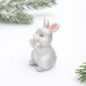 Фигурка кролик «Щечки», 4 х 5 см