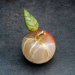Сувенир «Яблоко», мини, 4,5x5 см, селенит