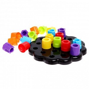 Развивающая игрушка «Пирамидка-мозаика», сортер, цвета, по методике Монтессори