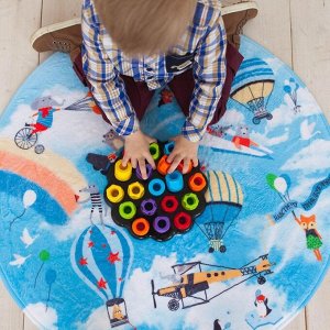 Развивающая игрушка «Пирамидка-мозаика», сортер, цвета, по методике Монтессори