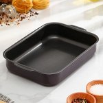 Противень Доляна Promo, 19x25 см, антипригарное покрытие, цвет бордовый