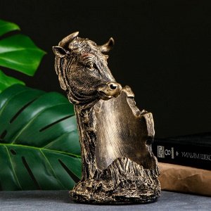 Подставка для бутылки «Бык», под бронзу, 16x21x25 см