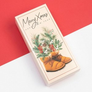 Носки женские новогодние KAFTAN Marry xmas размер 36-39 (23-25 см), набор 5 пар