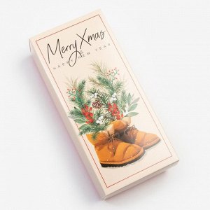 Носки женские новогодние KAFTAN Marry xmas размер 36-39 (23-25 см), набор 5 пар