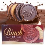 Печенье &quot;Бинч&quot; 102гр Ю.КОРЕЯ (Lotte BINCH Chocolatte &amp; Biscuit)