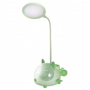 Настольная лампа "Милый мишка" LED 3,5Вт USB АКБ зеленый 12х15х32 см RISALUX