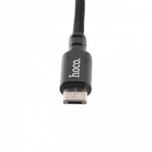 Кабель Hoco X14 Times Speed, microUSB - USB, 2 А, 1 м, черный