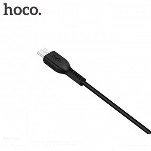 Кабель Hoco X20, microUSB - USB, 2 А, 3 м, PVC оплетка, черный