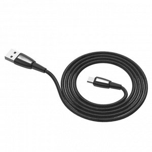 Кабель Hoco X39, USB - Micro-USB, 2.4A, 1 м, нейлон, чёрный