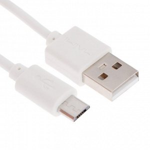 Кабель Maimi M215, microUSB - USB, 2 А, 1 м, белый