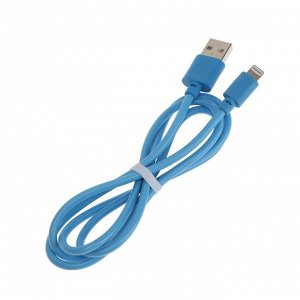 Кабель Smartbuy iK-512c, Lightning - USB, 1 м, голубой