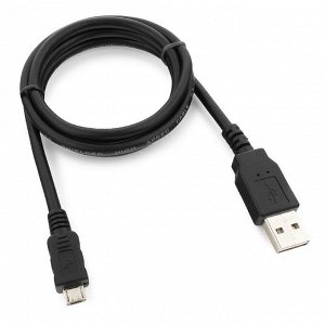 Кабель Cablexpert CC-mUSB2D-1M, microUSB - USB, 2.4 А, 1 м, двусторонний, черный