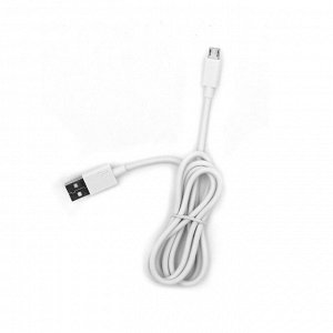 Кабель BYZ BL-643, USB - microUSB, 1 м, силиконовый, белый