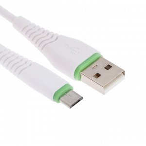 Кабель Maimi X29, microUSB - USB, 5 A, 1 м, белый
