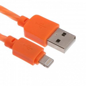 Кабель Smartbuy iK-512SPS, Lightning-USB, 2 А, 1м, силикон, передача данных/зарядка, зеленый