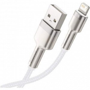 Кабель Baseus Cafule CALJK-A02, Lightning - USB, 2.4 А, 1 м, белый