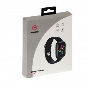 Смарт-часы MB MObility mft-50, 1.44", Amoled, пульсомер, шагомер, черные