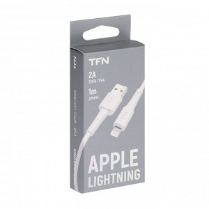 Кабель TFN , Lightning - USB, 2 А, 1 м, белый