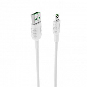 Кабель Borofone BX33 Billow, USB - Micro-USB, 4 А, 1.2 м, ПВХ, белый