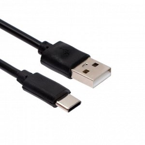 Кабель MB mObility, Type-C - USB, 3 А, 1 м, черный