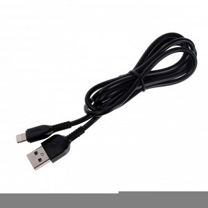 Кабель Hoco X20, Lightning - USB, 2,4 А, 1 м, PVC оплетка, черный