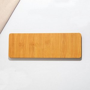 Менажница деревянная «Кино, вино, домино» с 3 ячейками, 10x29 см