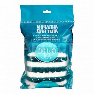 Мочалка брикет для тела Aqua Joy 15см*9см