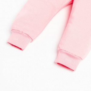 Комплект: джемпер и брюки Крошка Я "Princess", рост, цвет серый/розовый