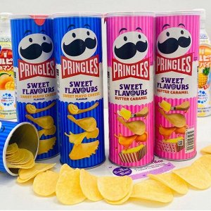 Pringles Sweet Flavour 50g - Принглс сладкие. Карамель и сливочное масло