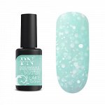 FLAKE base Mineral Water голубая база с белыми шестигранниками