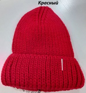 Женский комплект двойной (шапка+шарф) шерсть на флисе цвета в таблице для заказа