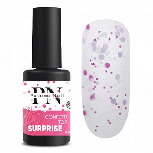 Confetti Top Surprise -тop Surprise с цветными шестигранниками