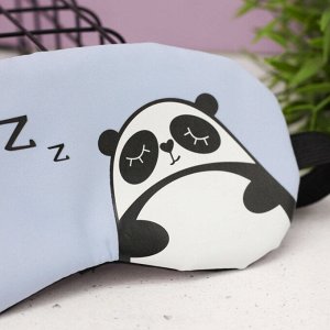 Маска для сна "Panda dream", blue