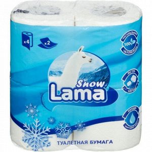 Туалетная бумага LАМA 4 рулона 2-х сл. в ассортименте