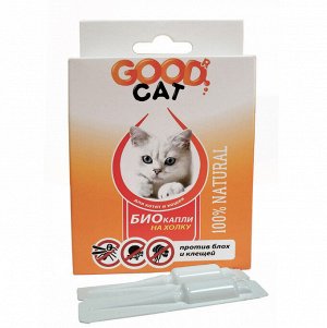 КАПЛИ от блох "GOOD CAT-БИО" для   КОШЕК и котят 1мл.*3дозы.*24шт.